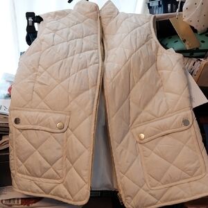 St. John's Bay Cream Quilted Vest